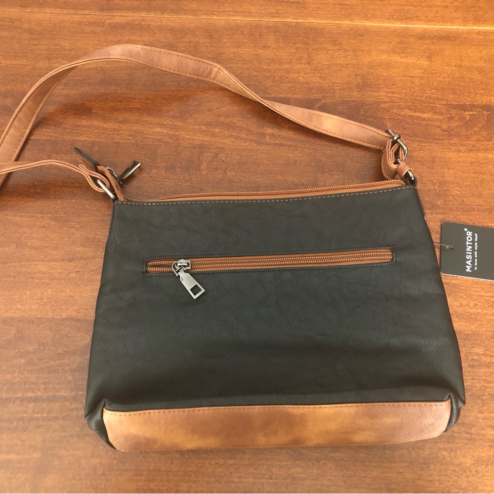 NWT Black and Brown Crossbody Bag